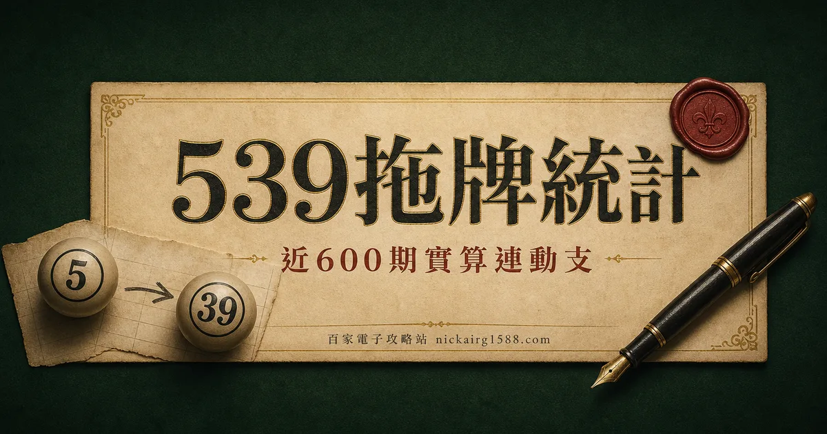 539 拖牌統計（近600期實算）