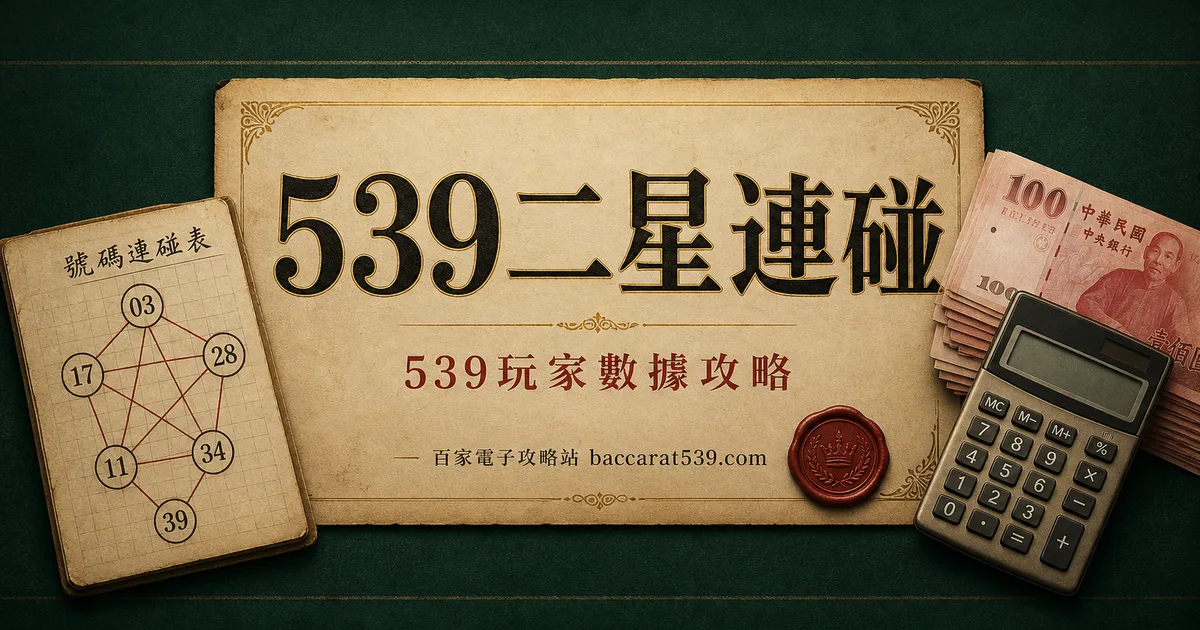 539二星連碰怎麼玩？組合表、成本試算、賠率行情全拆