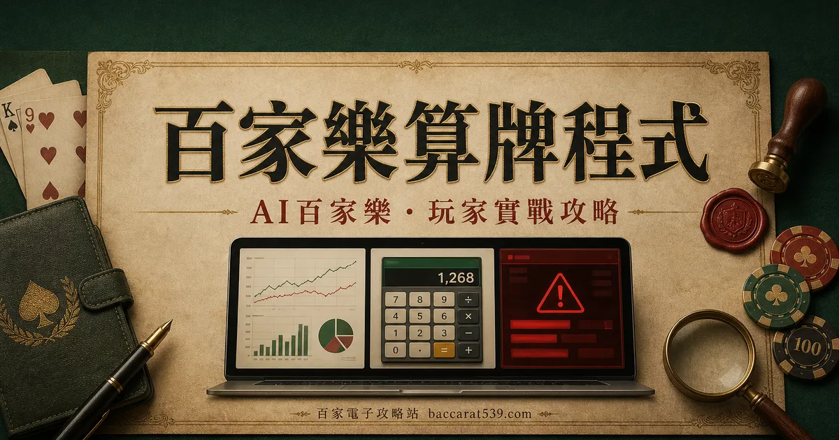 百家樂算牌程式:三種類型,其中一種碰都別碰