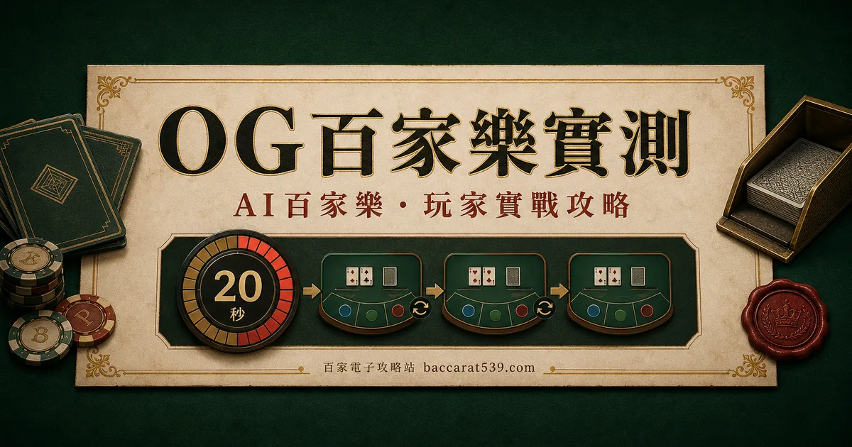 OG百家樂實測:快是招牌,也是陷阱