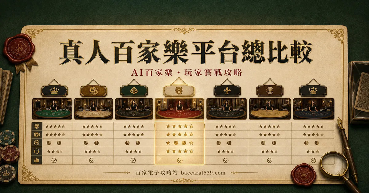 真人百家樂平台總比較:七大廳我都跑過一輪,差異一次講清楚