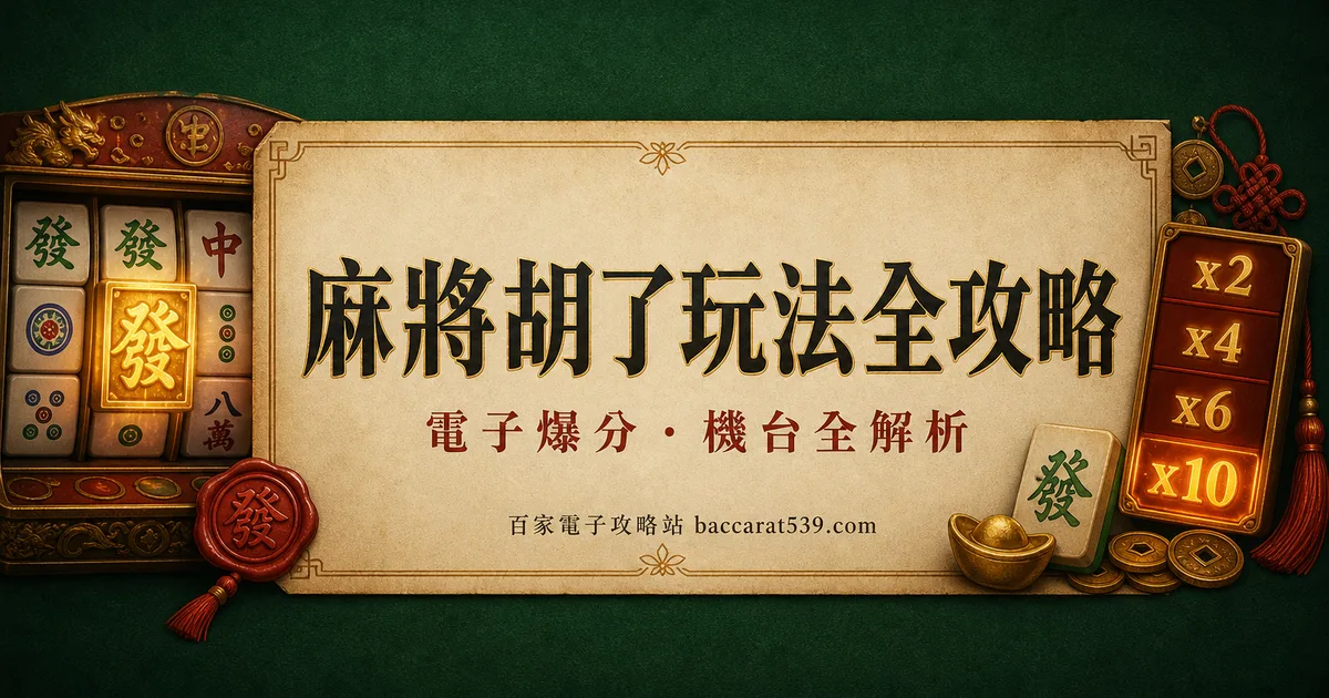 麻將胡了玩法全攻略:倍率翻倍機制+免遊爆分節奏