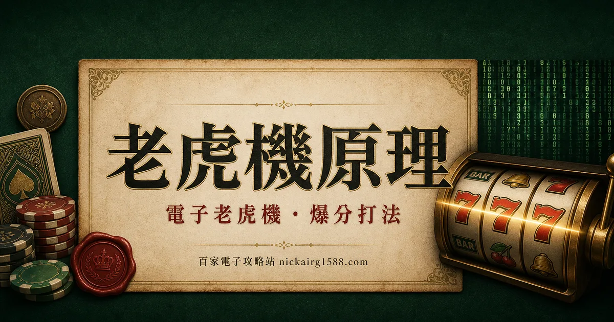老虎機原理:轉輪、RNG、RTP 一次講白話