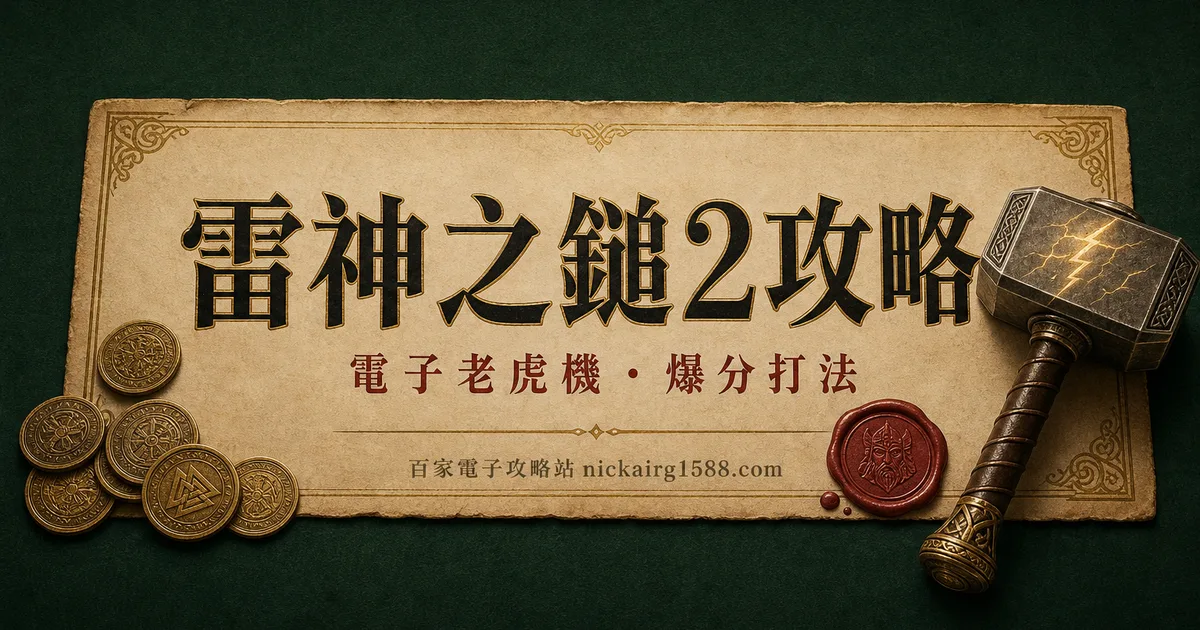 雷神之鎚2(雷霆風暴)攻略:超級免遊、倍數加總一次講透