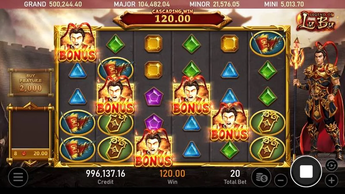 戰神呂布老虎機攻略 遊戲畫面（官方素材）